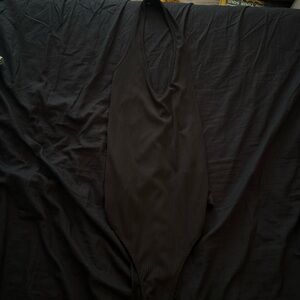 SHEIN Black Ribbed Bodysuit